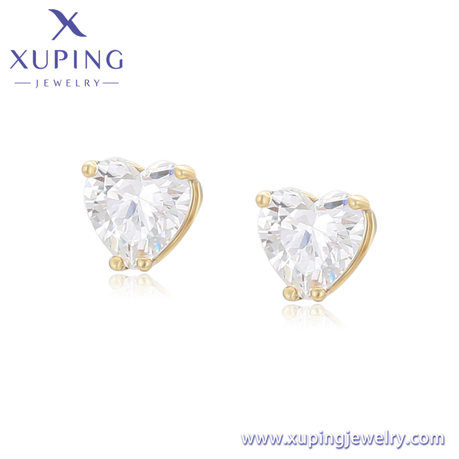 heart cut cubic zirconia earrings